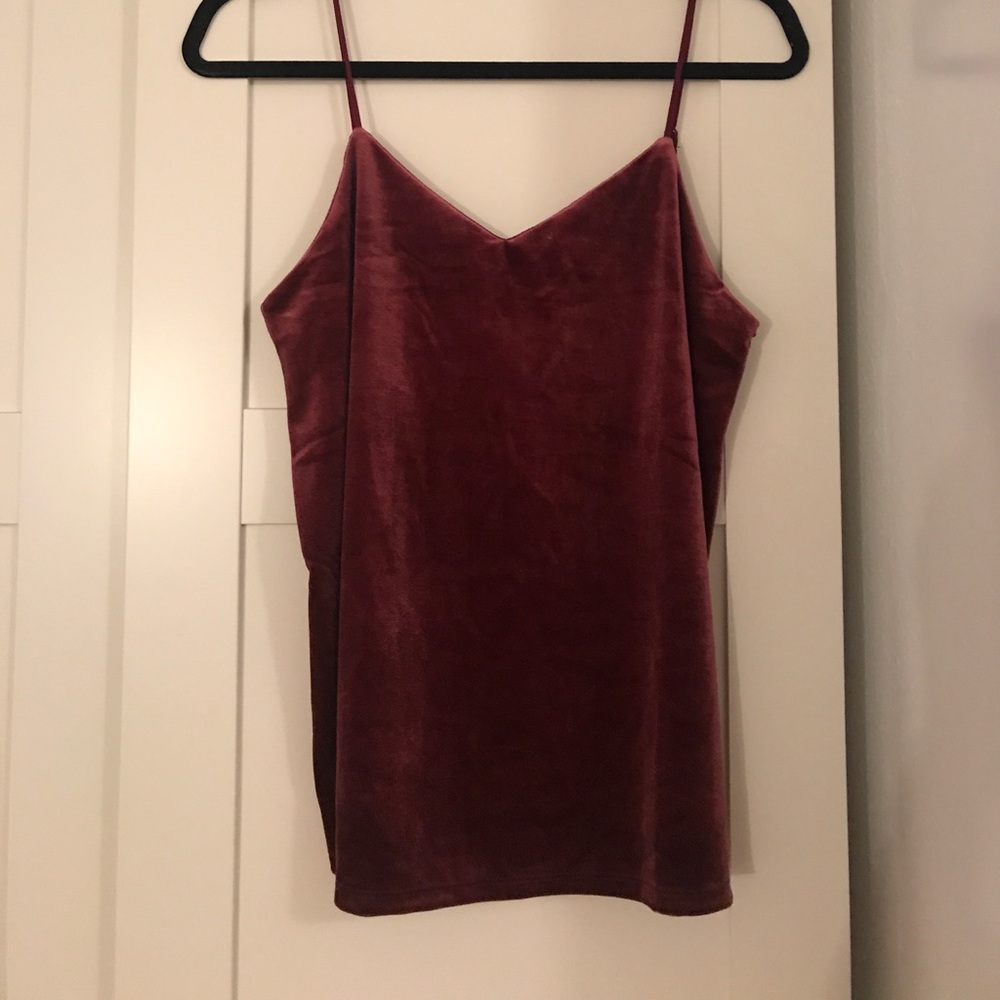 Velvet Wine Tank Top